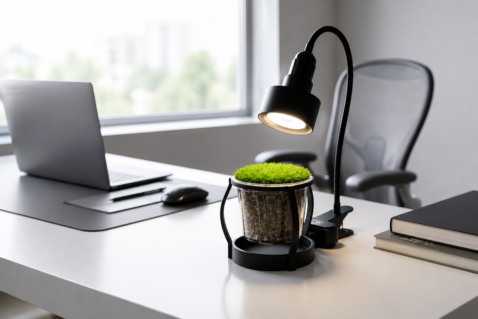 Green In A Cup desktop putting green kit with premium grass growing in a cup